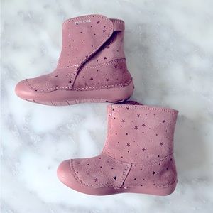 Geox Tutim Pink Star Boots - Size 21